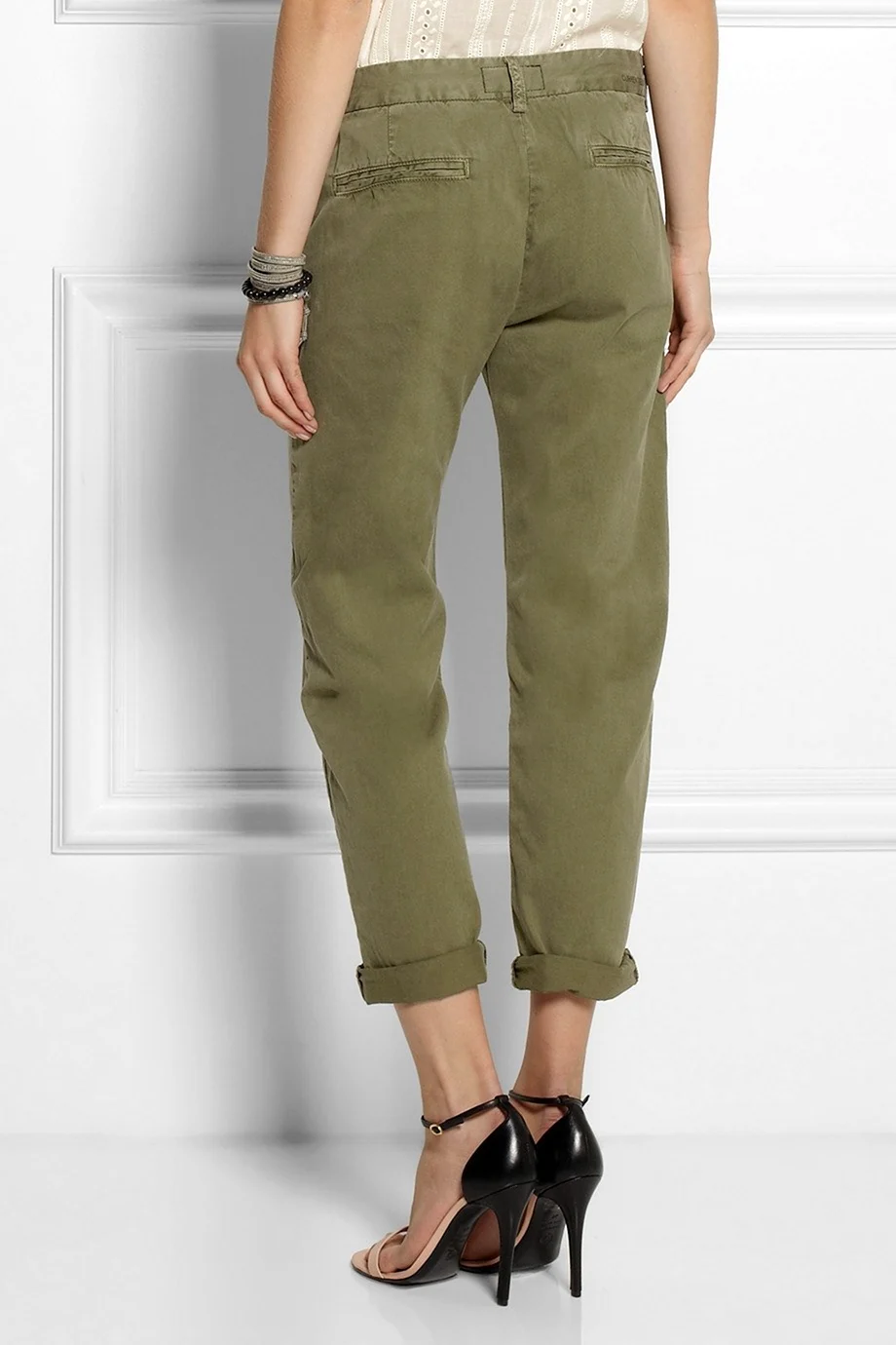 Оливковые брюки женские Оджи
