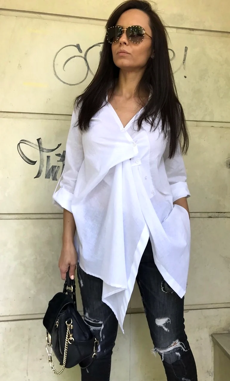 Длинная рубашка женская