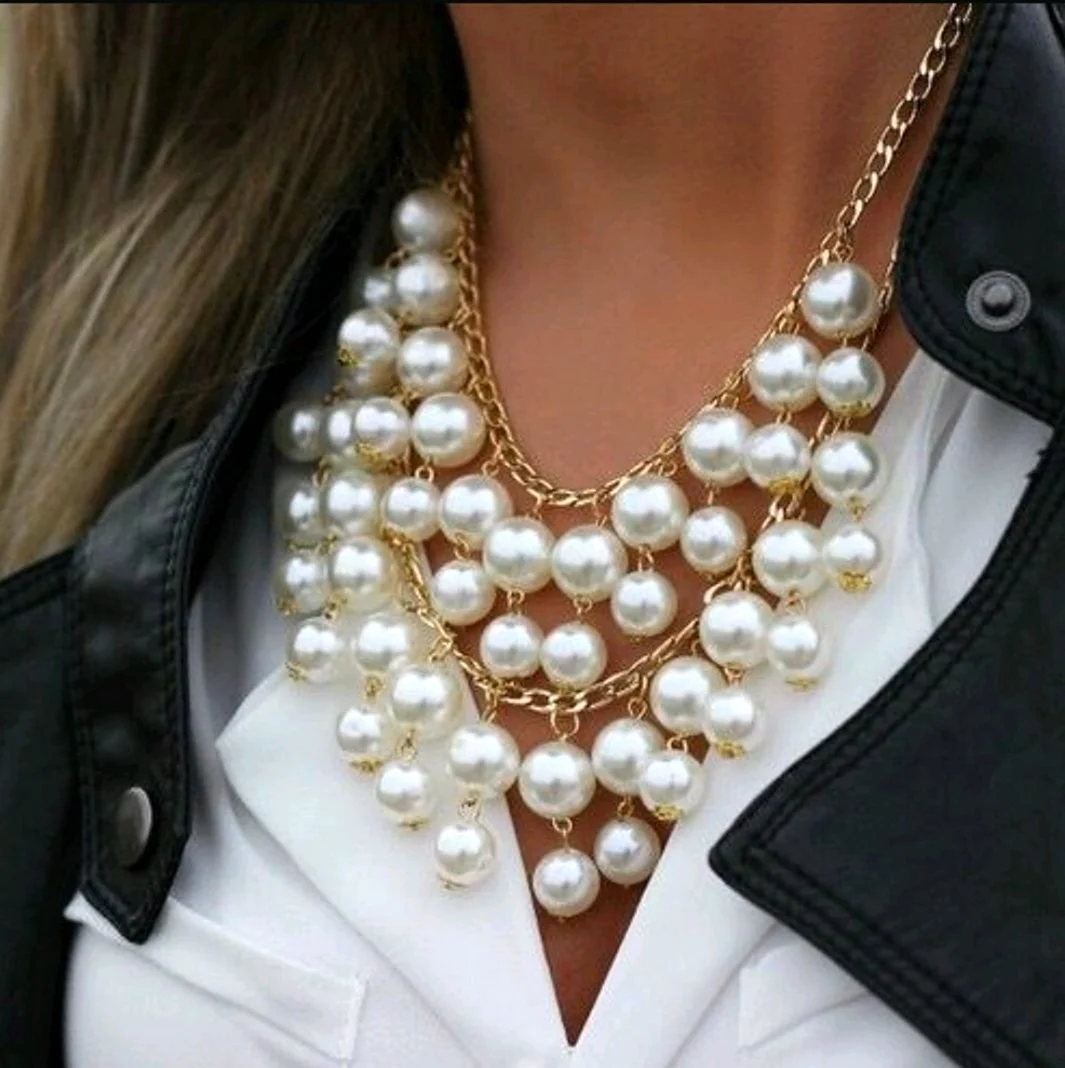 Крупные украшения под жемчуг