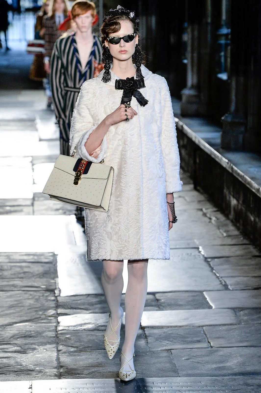 Колготки гуччи белые