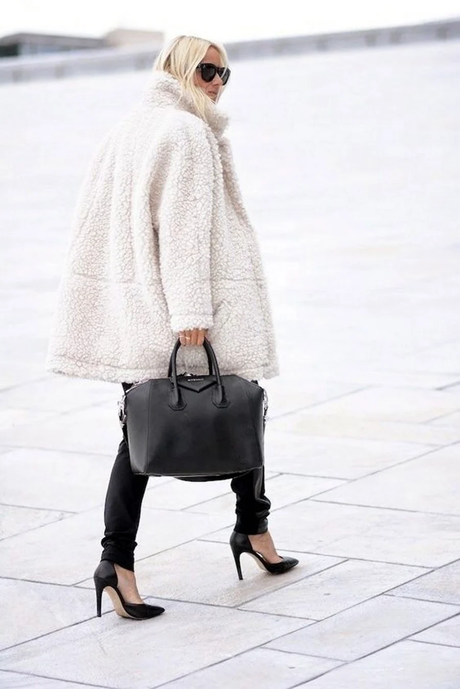 Стиль оверсайз шуба