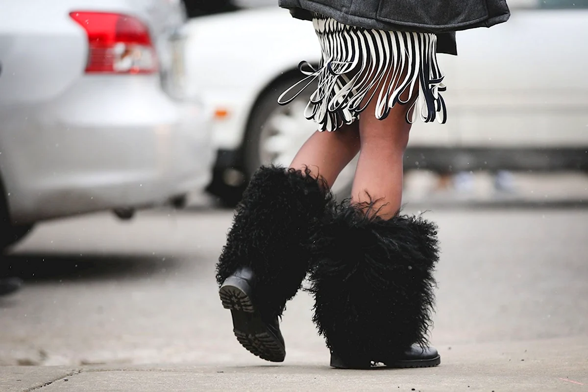 Сапоги с мехом наружу 2020