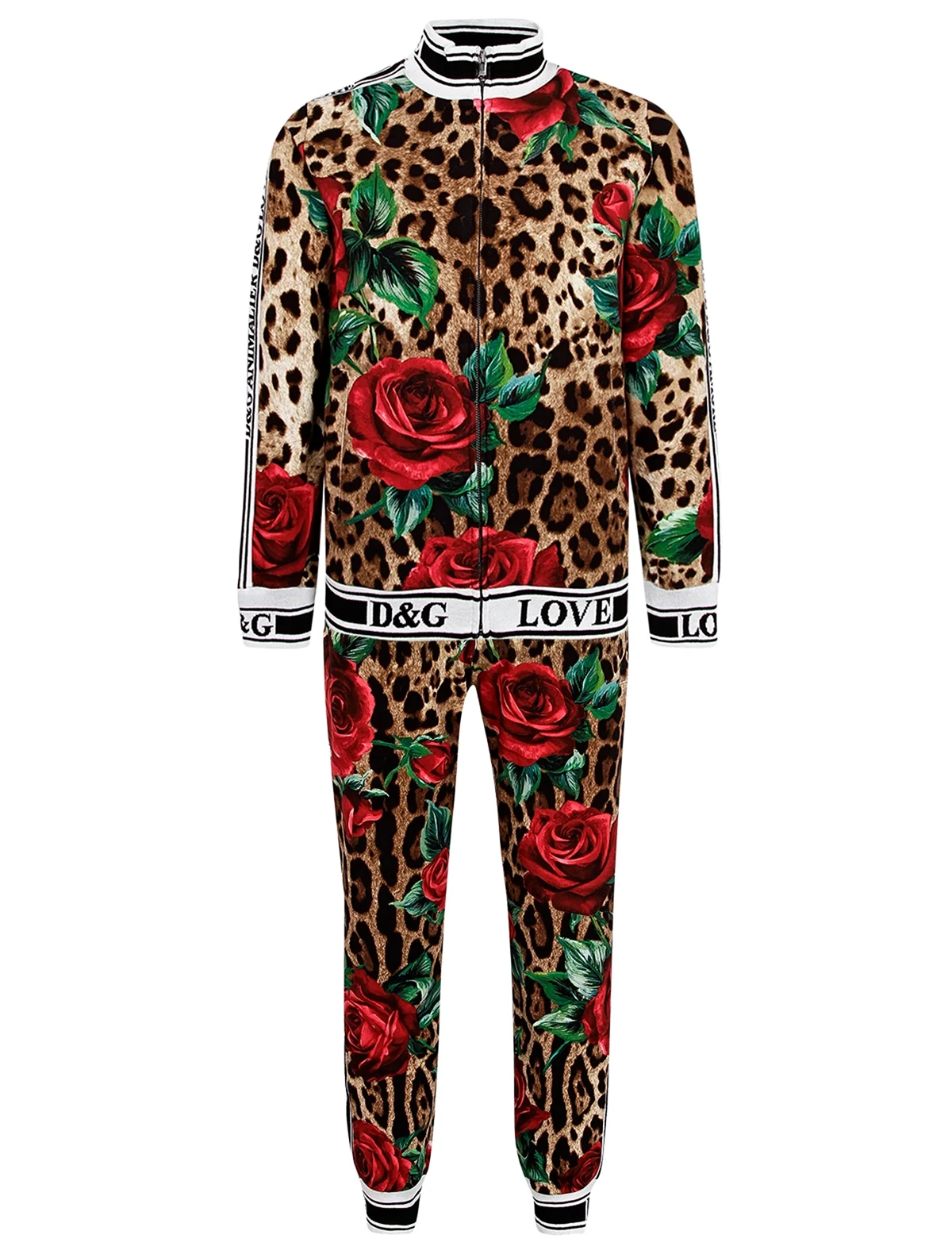 Костюм Дольче и Габбана с леопардами