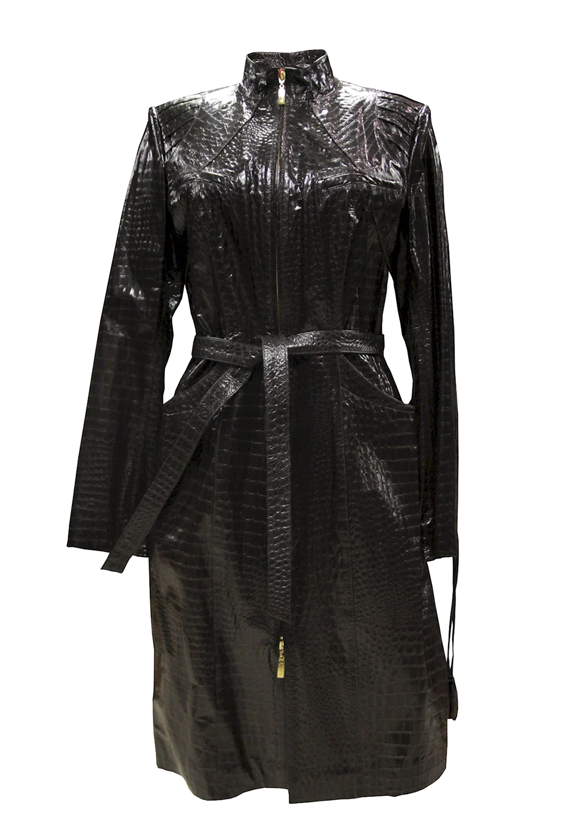 Кожаный френч женский