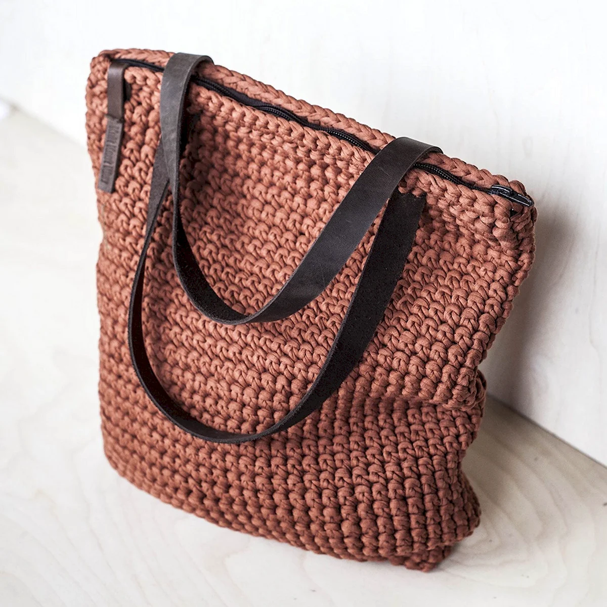 Сумка из трикотажной пряжи