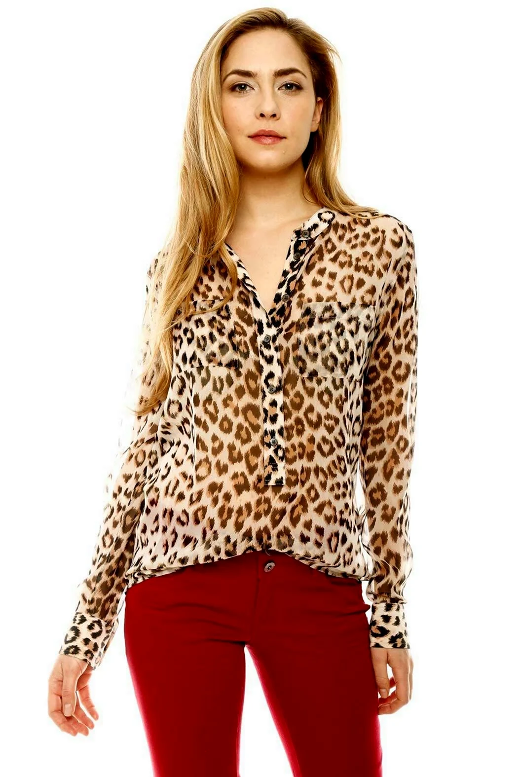 Леопардовая блузка