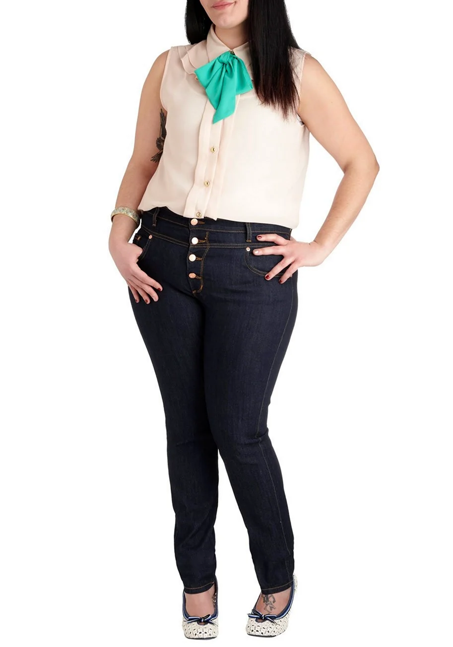 Брюки и джинсы для полных женщин