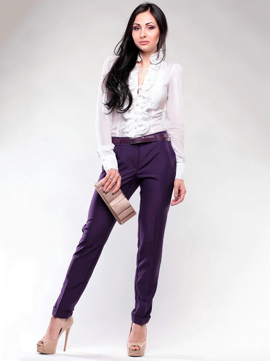 Ринасименто брюки фиолетовые