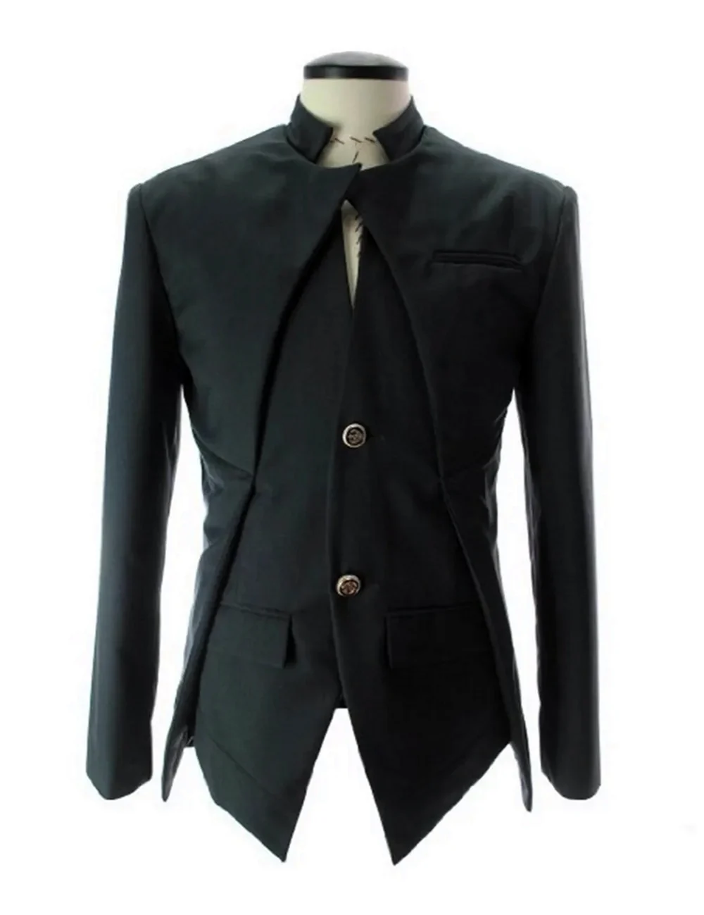 Фрак с воротником стойкой