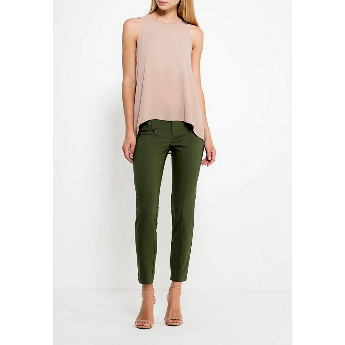 Женские брюки светлый хаки