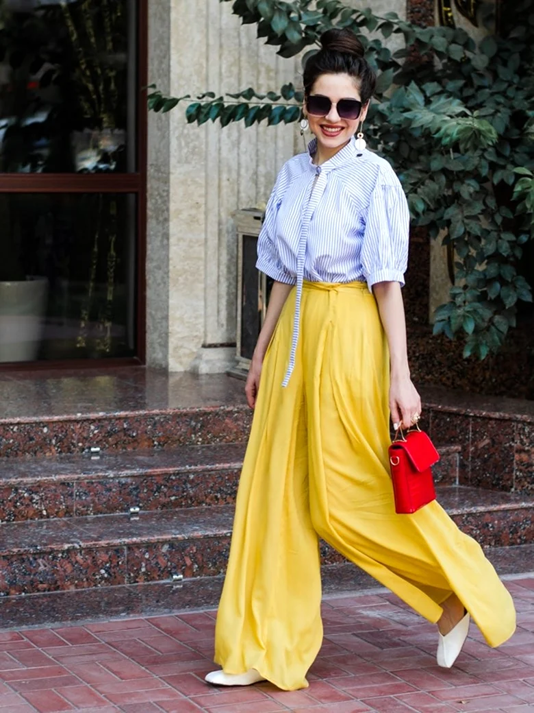 Брюки палаццо Street Style 2020