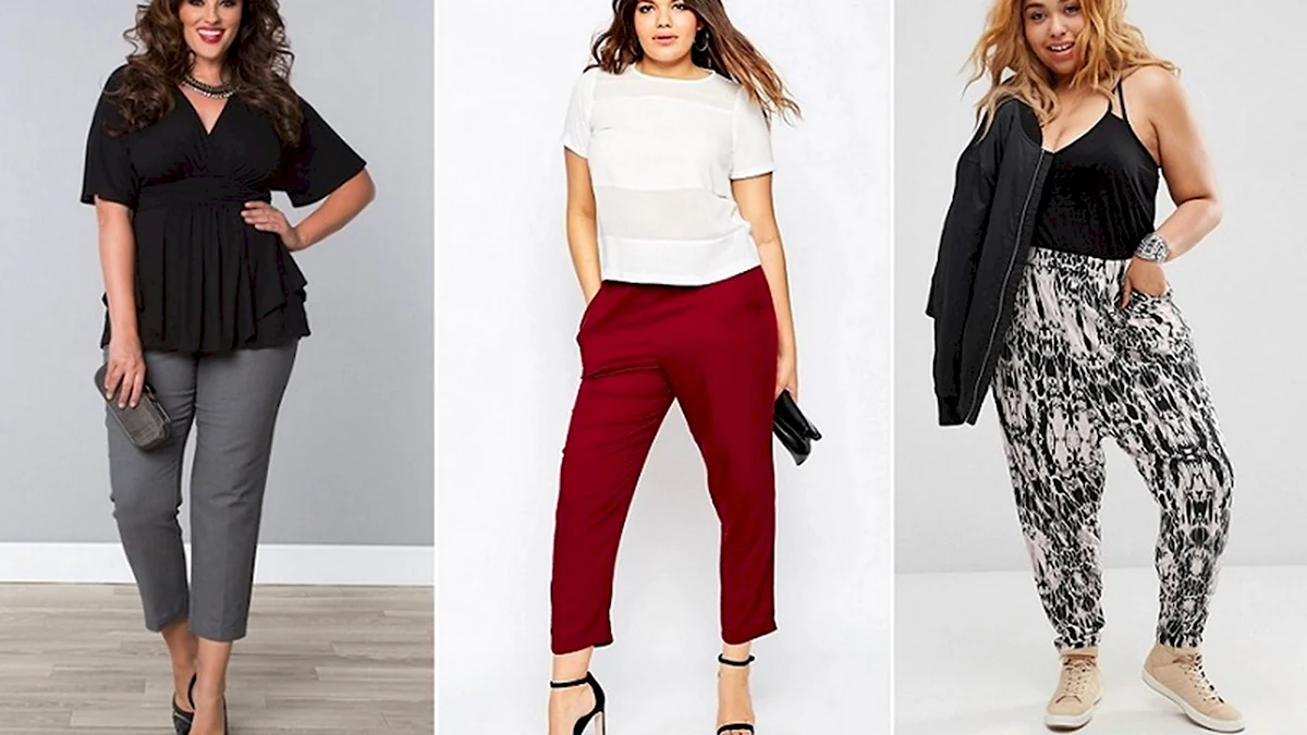 Брюки для полных девушек с животом