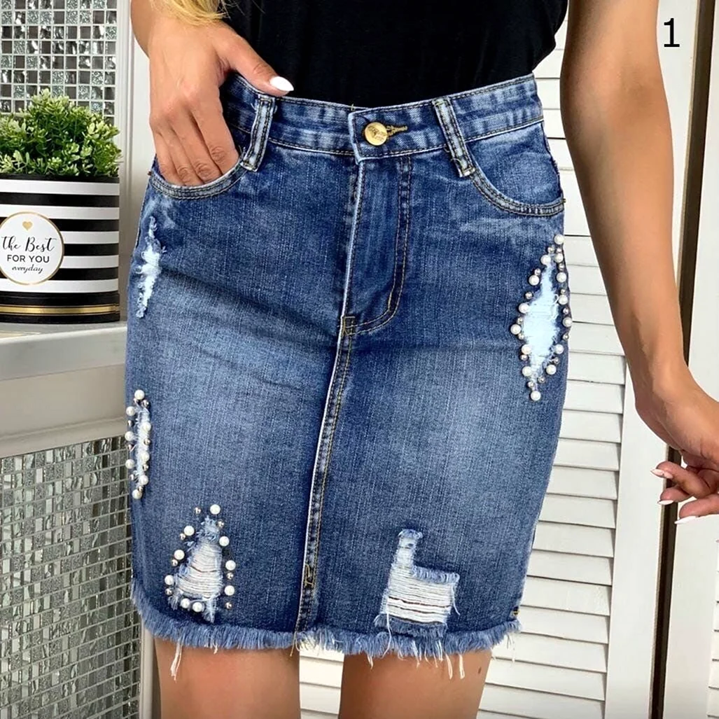 Джинсовые юбки Садовод