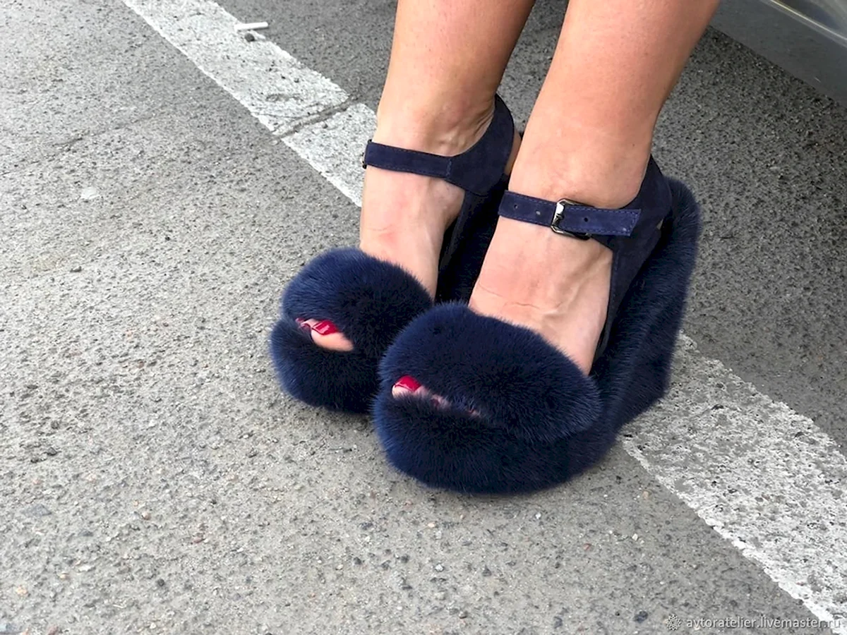 Тапочки с мехом