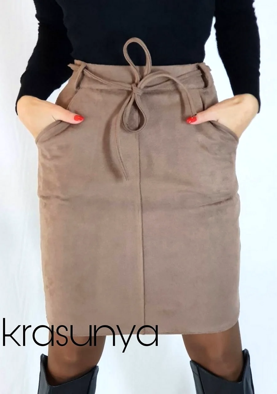 Юбка с карманами
