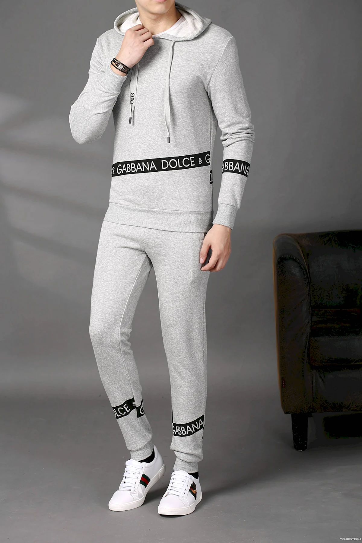 Спортивный костюм Дольче Габбана мужской белый