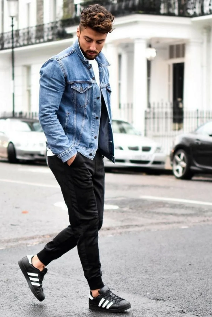 Mujskoy Style Jeans Jacket Style мужской