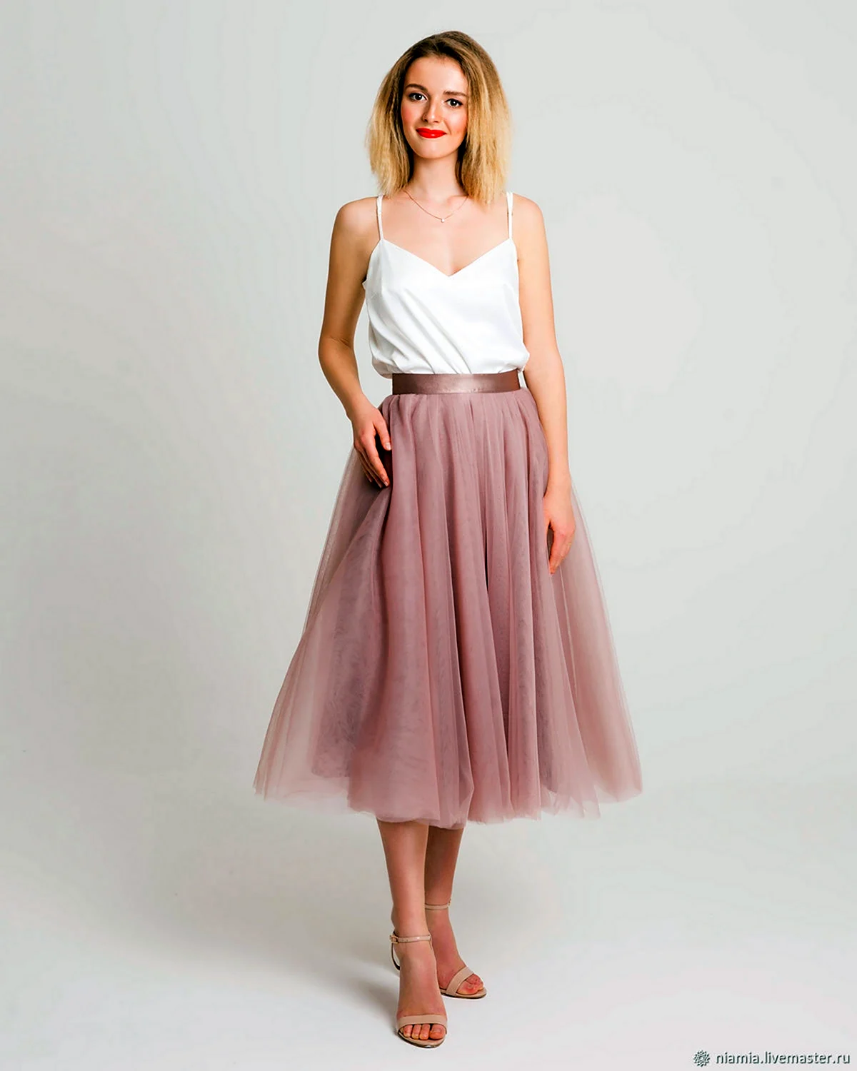 Юбка Zara миди фатиновая