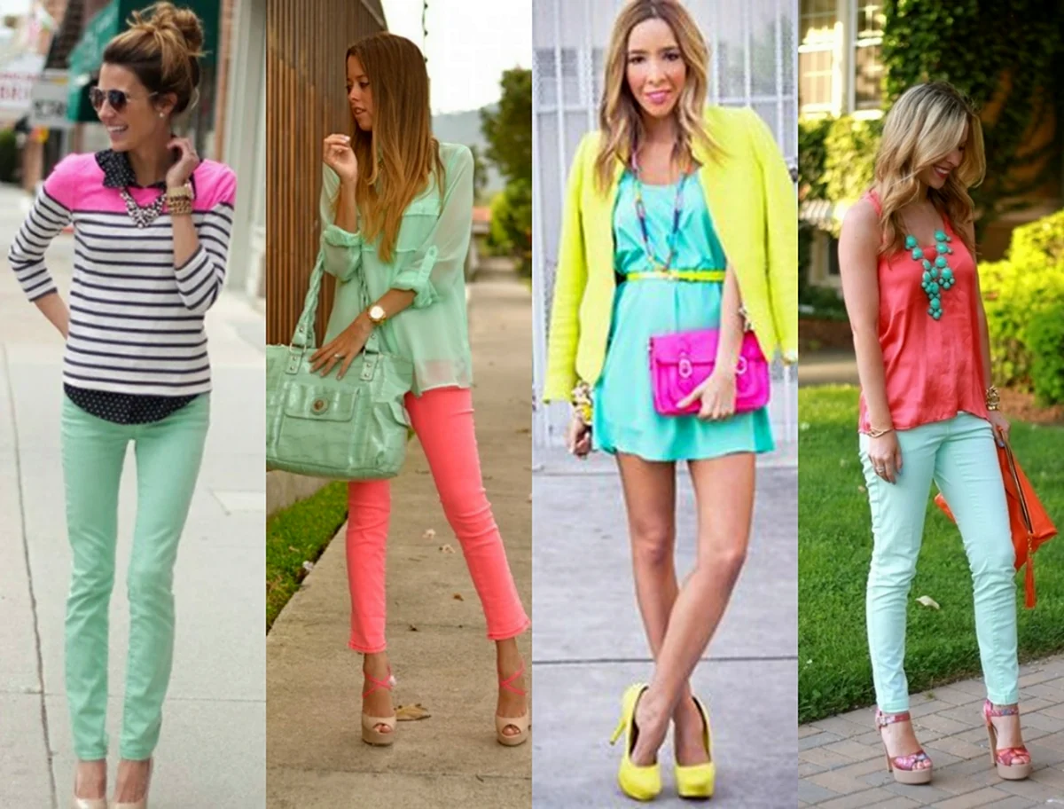 Мятный цвет сочетание в одежде