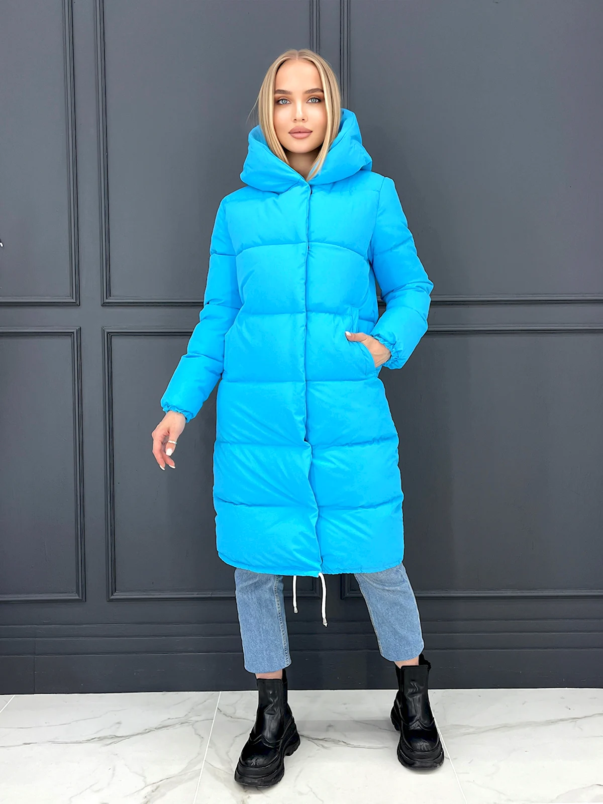 Minimo пуховик голубой