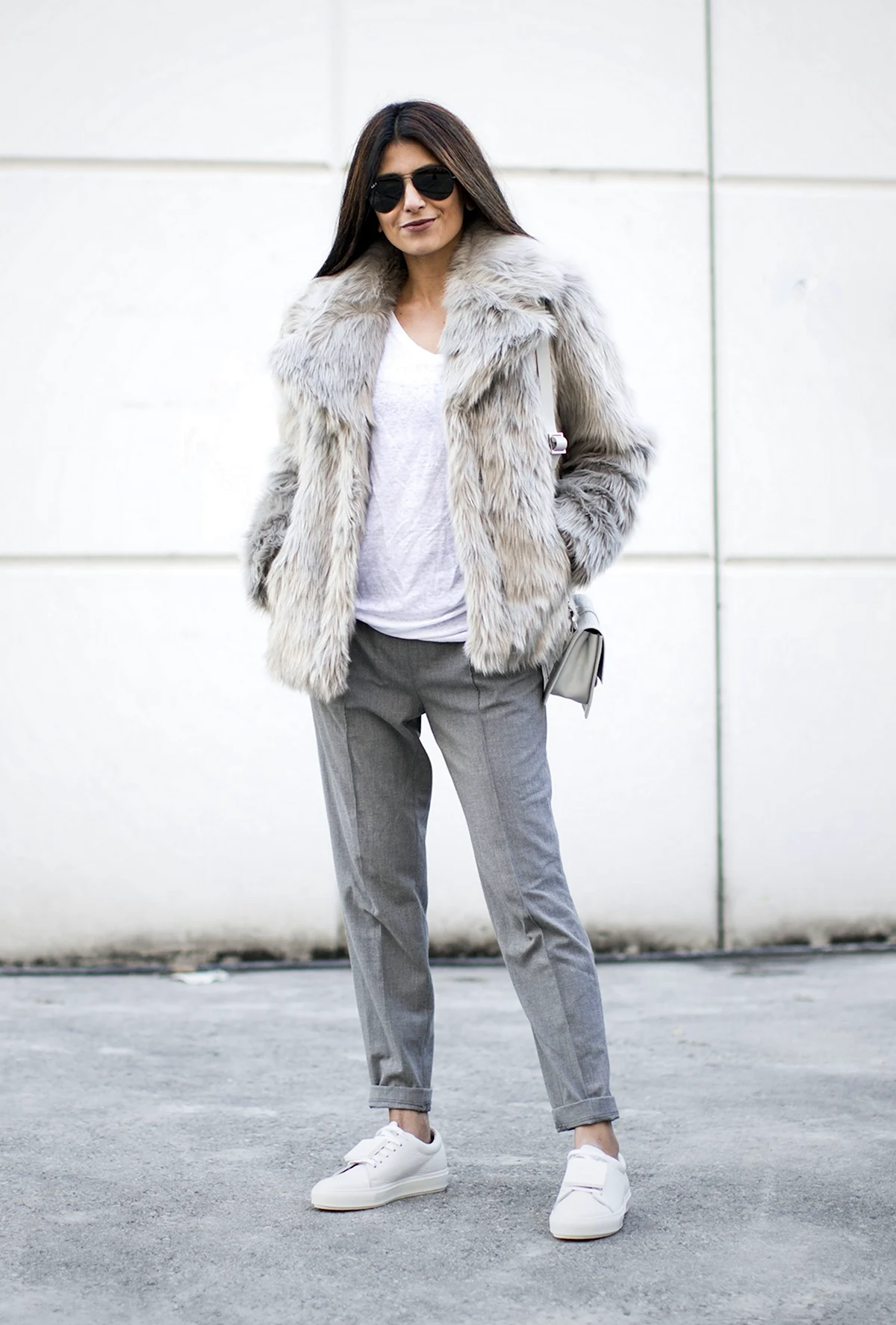 Шуба в спортивном стиле