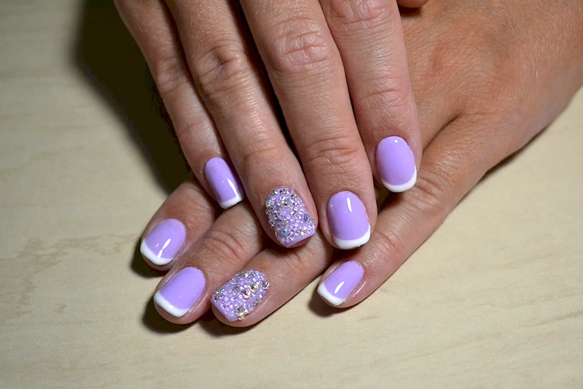 Сиреневый френч