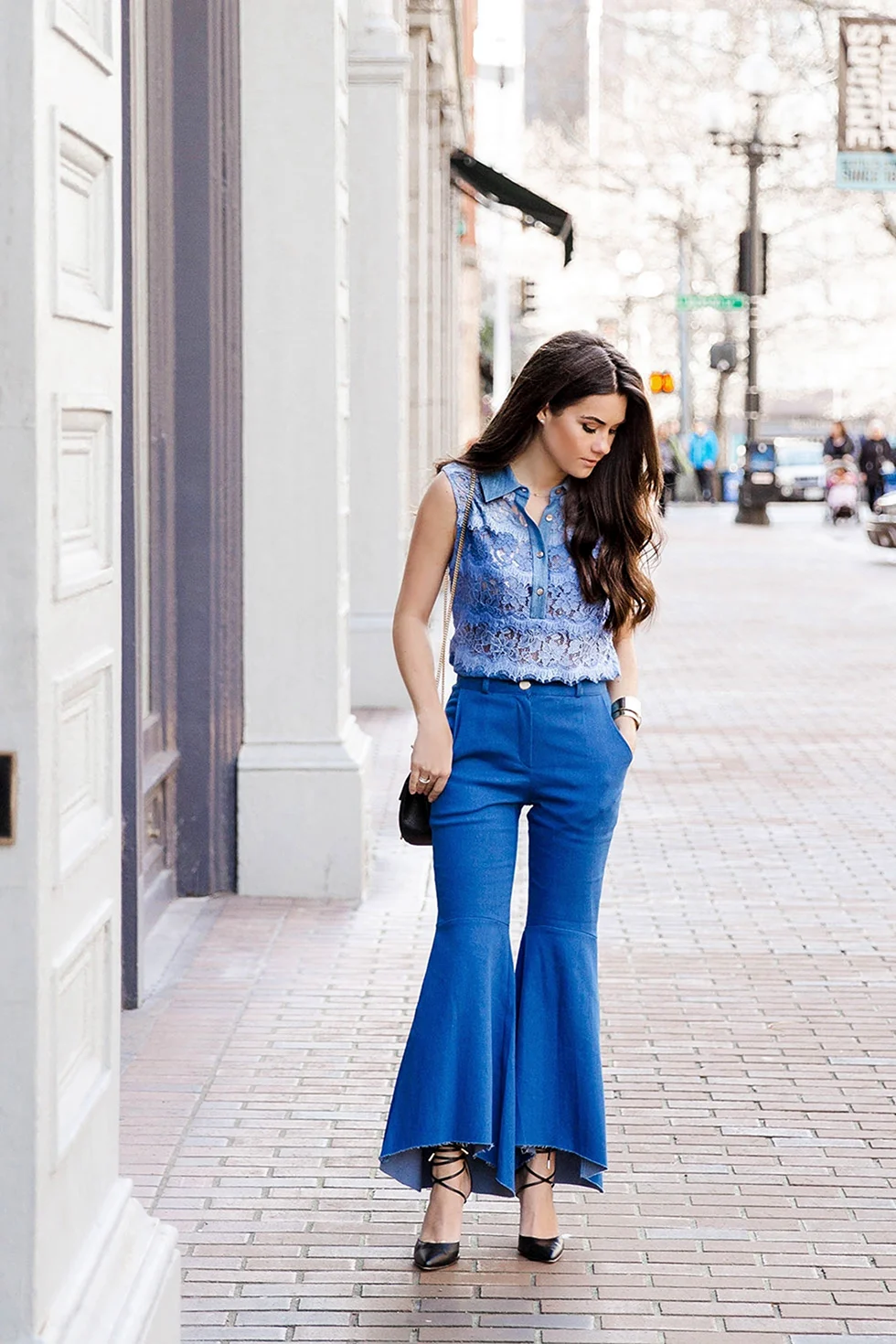 Вечерний образ в джинсах