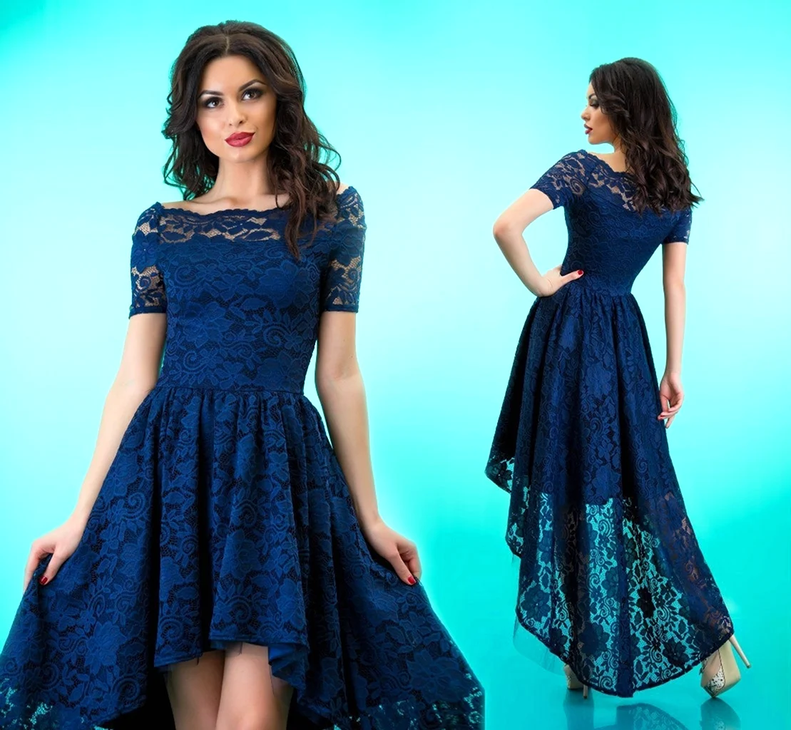 Вечерние платья из гипюра