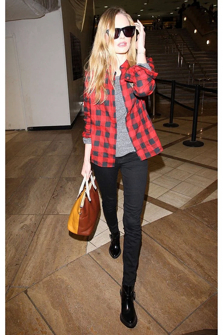 Образ с красной клетчатой рубашкой