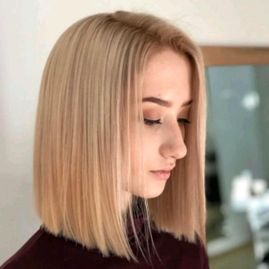 Стрижка каре ровный срез