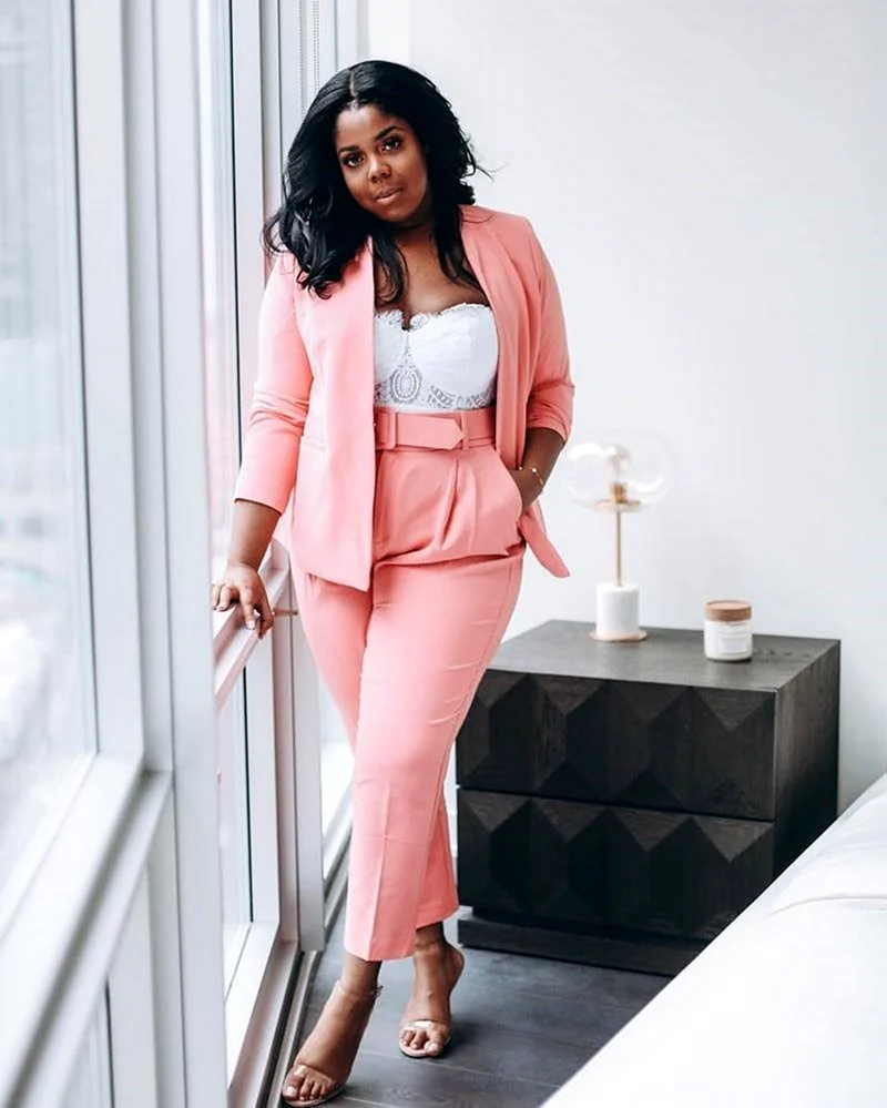 Брючный костюм плюс сайз 2021