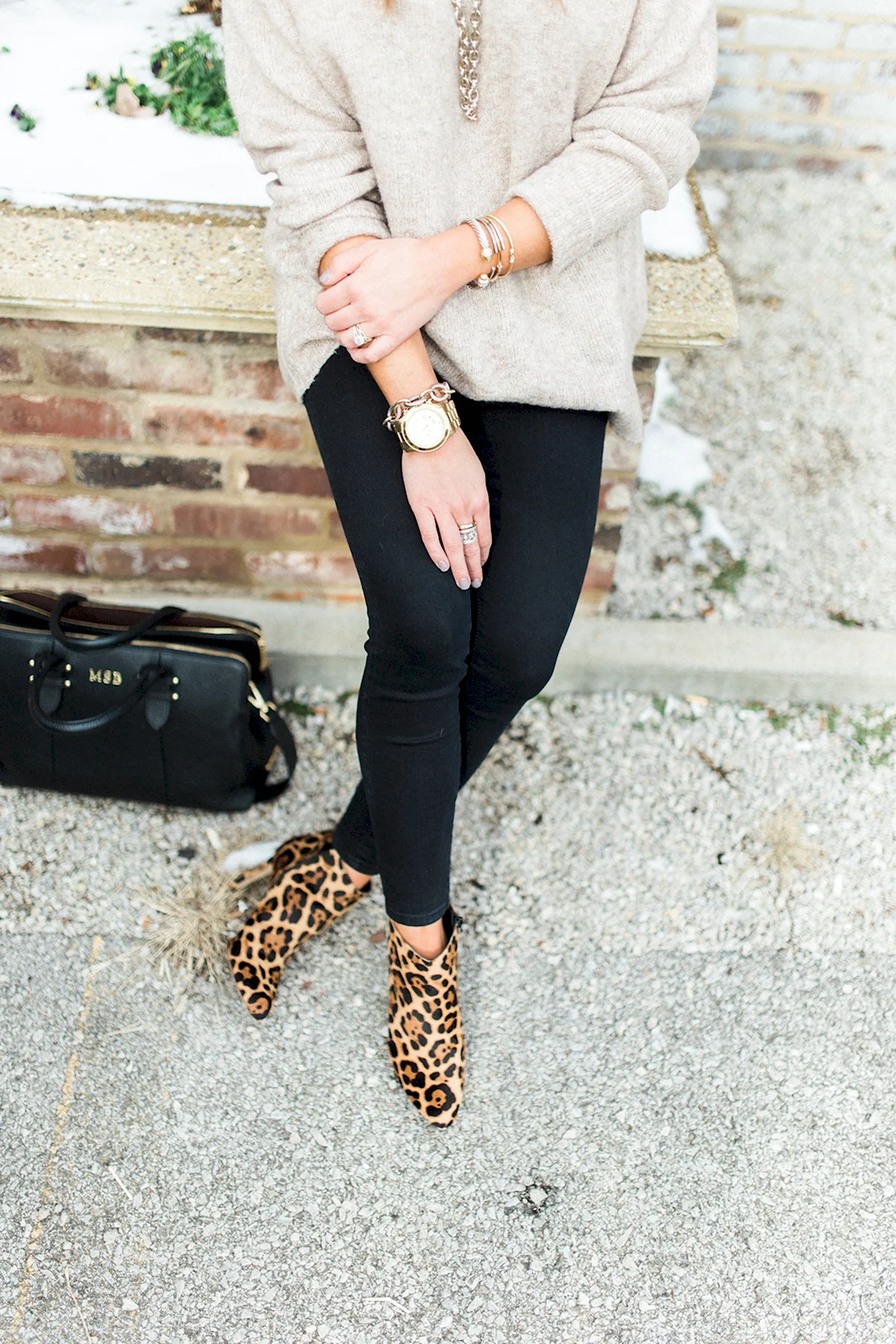 Образ с леопардовыми туфлями