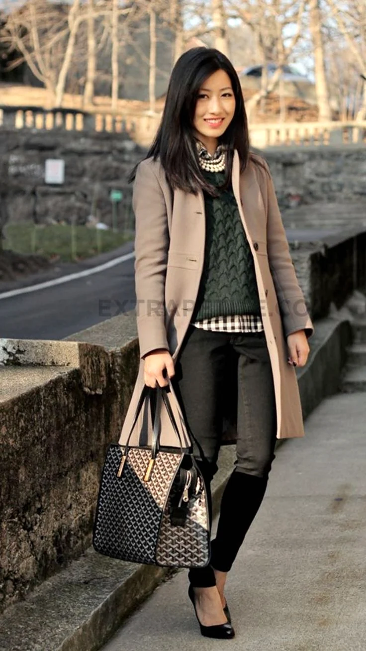 Осенние образы для девушек невысокого роста