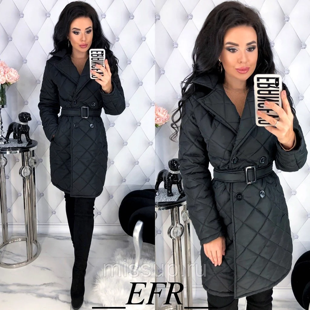 Пальто Шанель стеганное