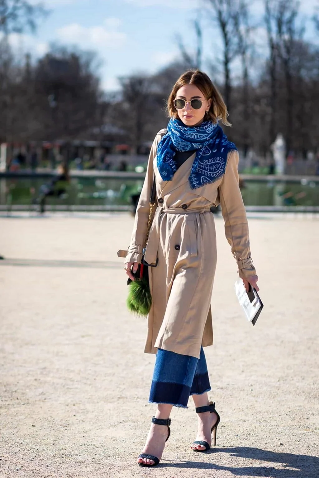 Палантин стрит стайл