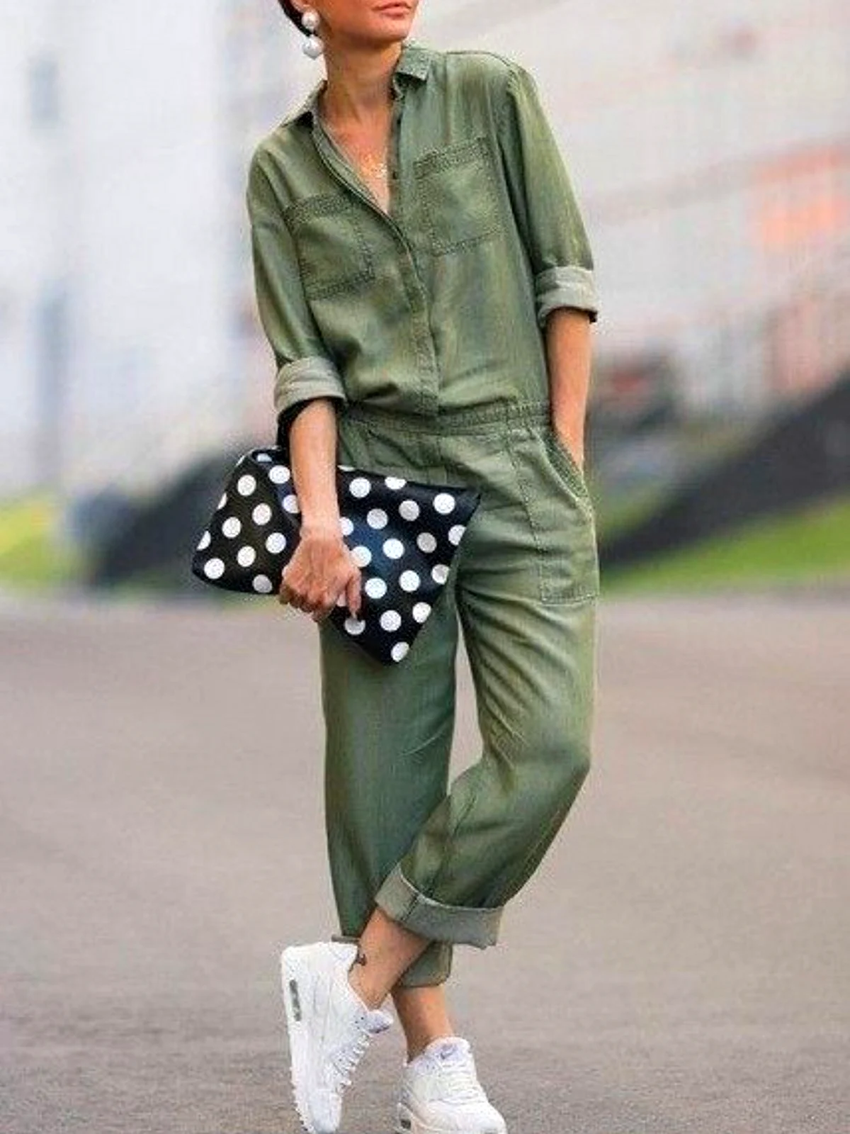 Летний образ с хаки