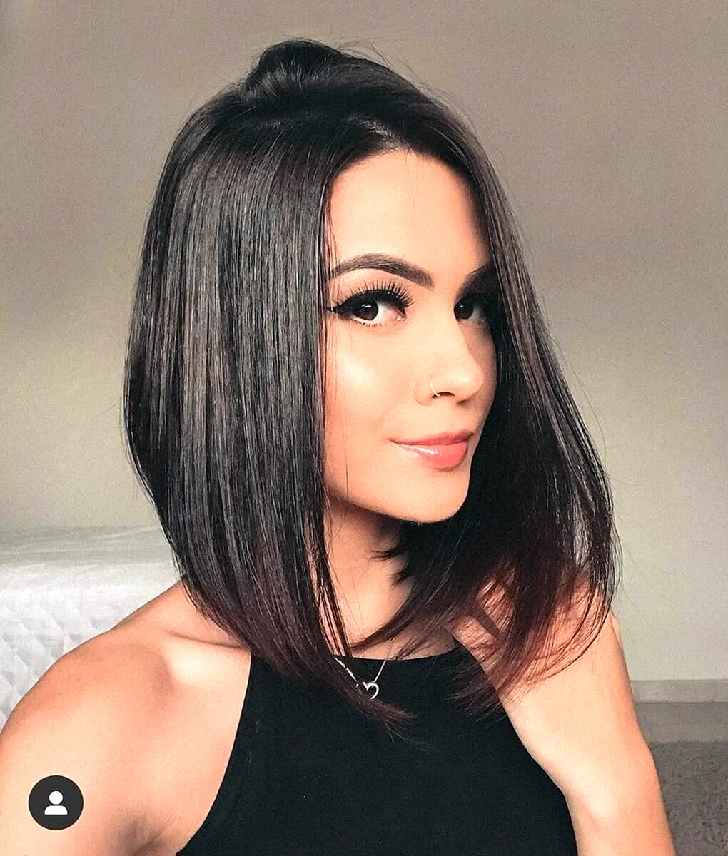 Удлинённое каре Боб без чёлки