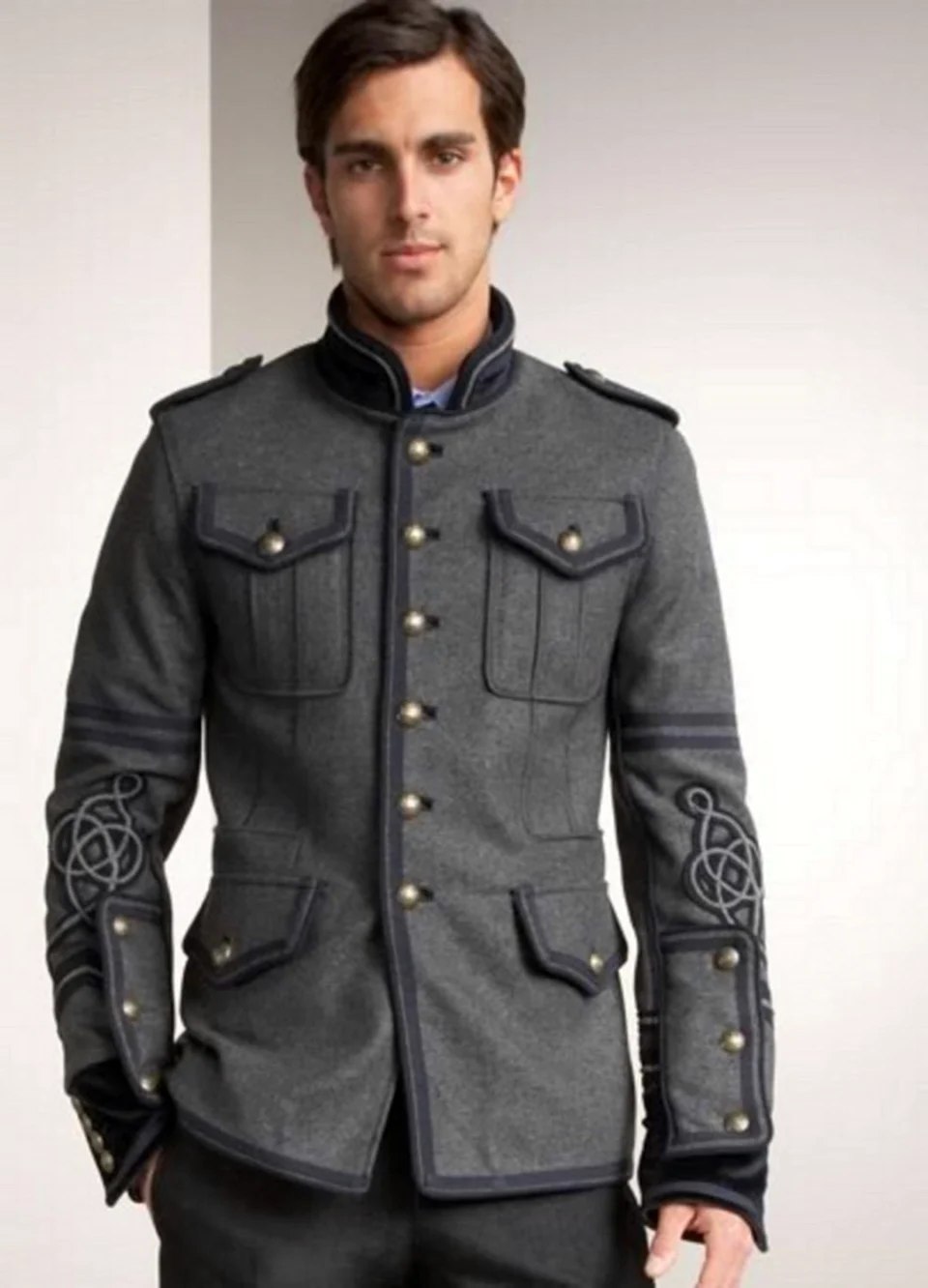 Пиджак в стиле милитари мужской