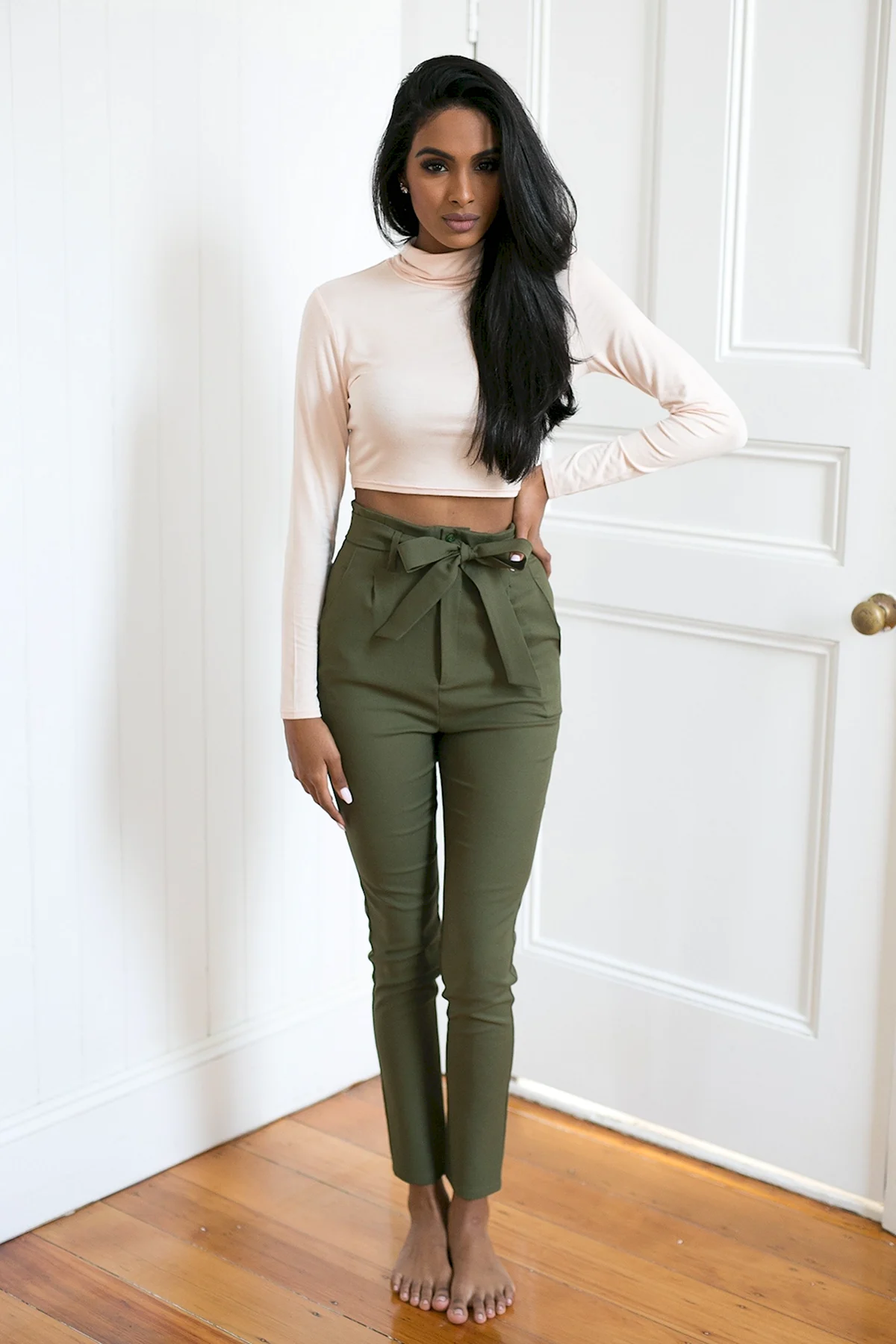 Кофта под высокие брюки