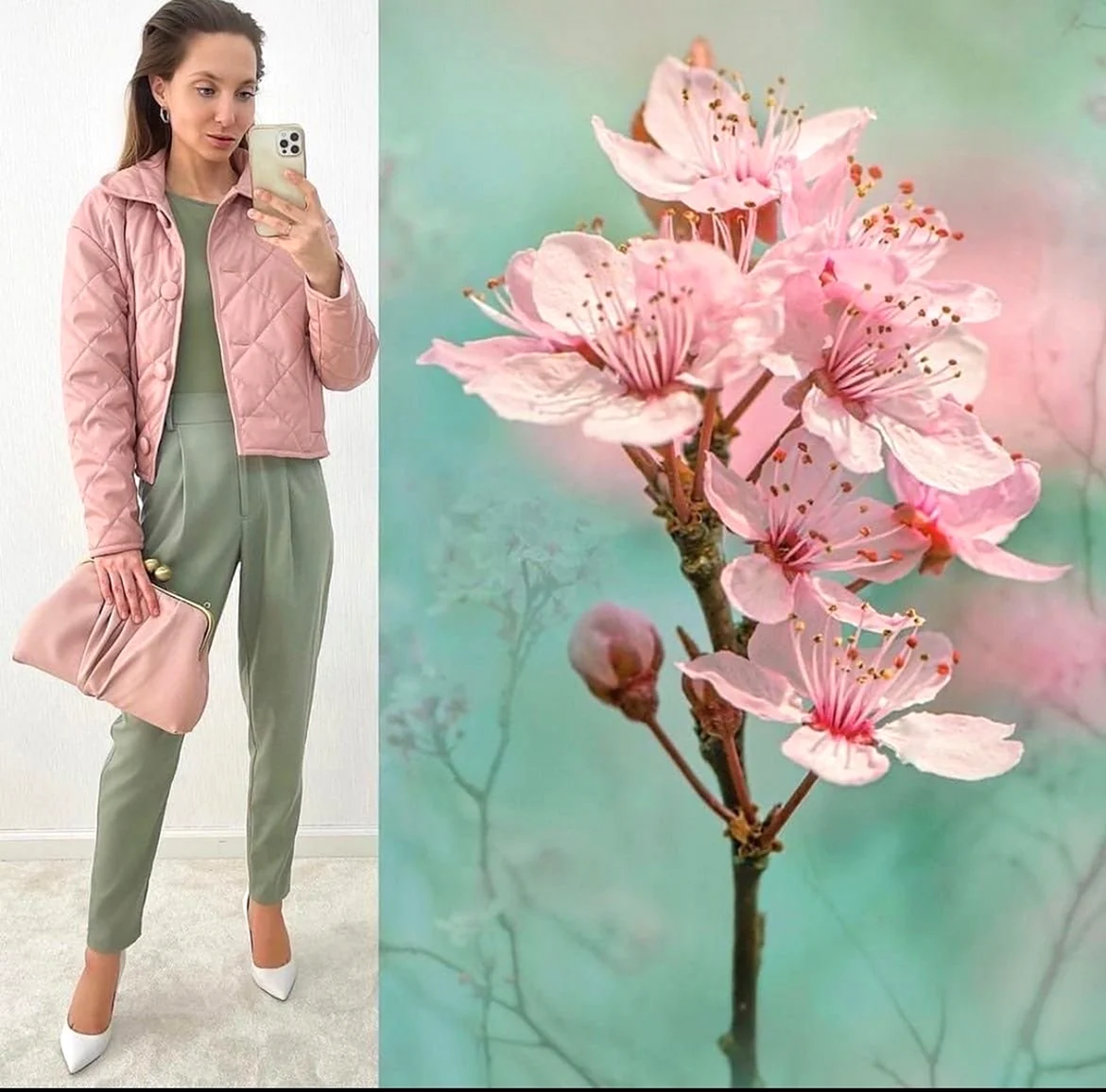 Сочетание мятного цвета с другими цветами в одежде