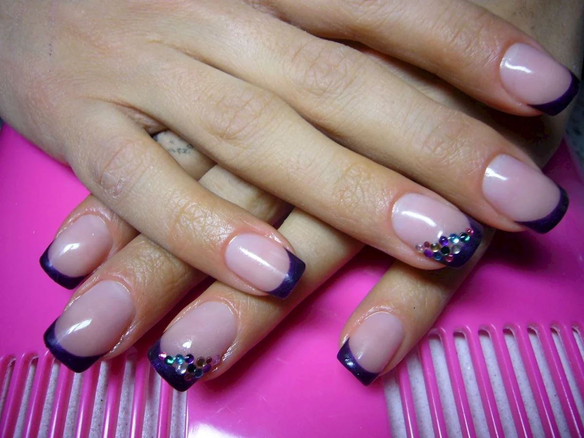 Фиолетовый френч