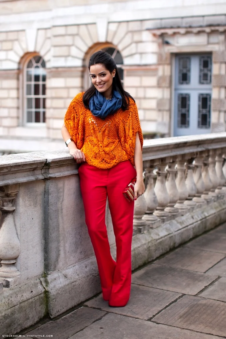 Сочетание красного и оранжевого