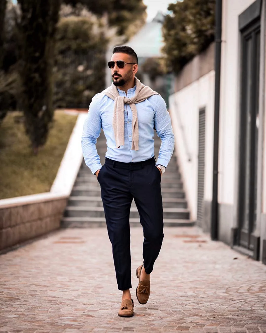 Чиносы с рубашкой