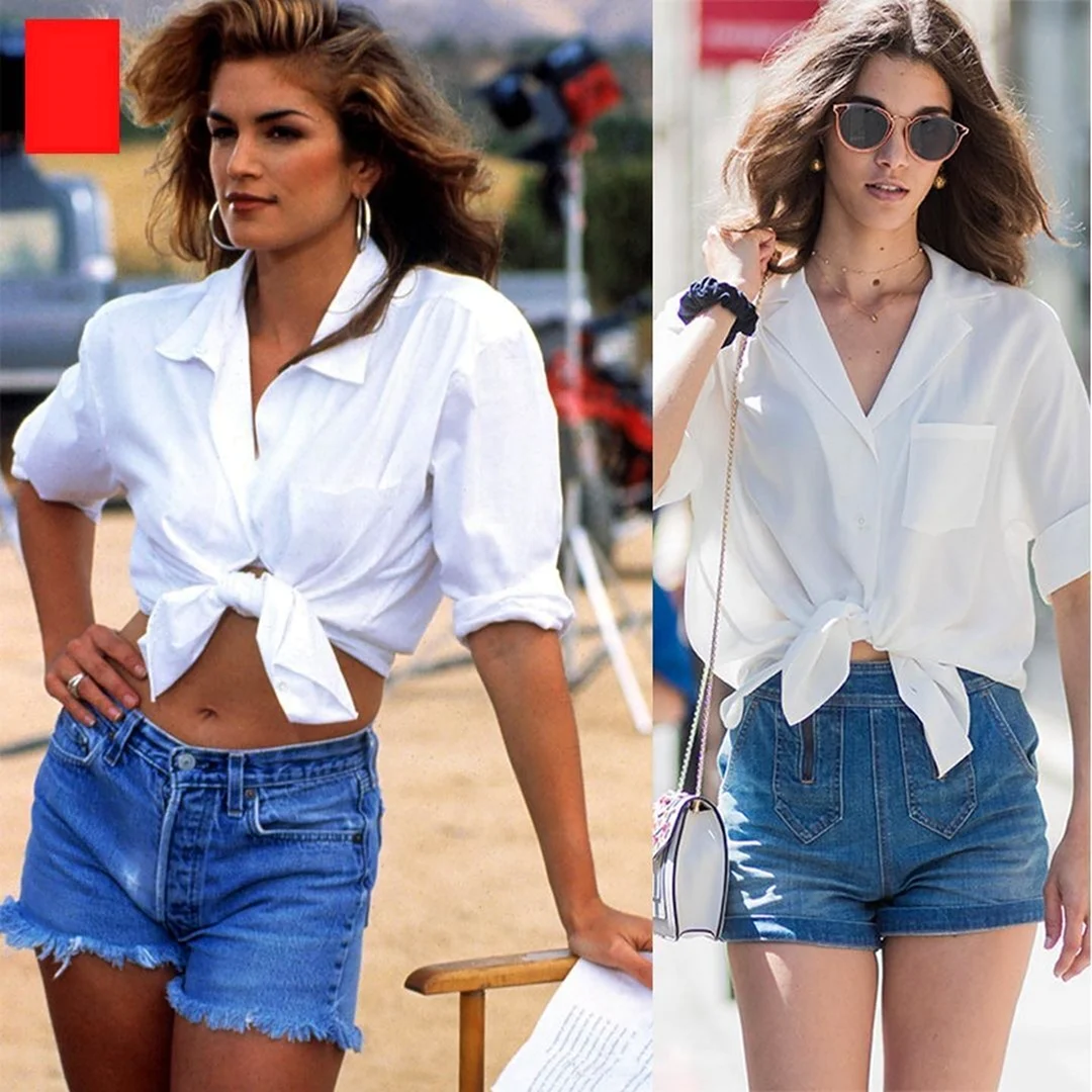 Рубашка завязанная узлом