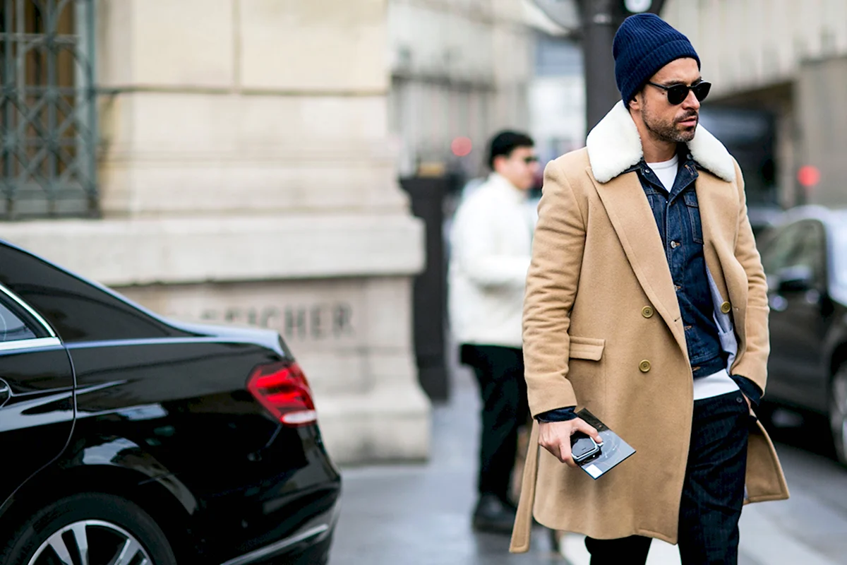 Мужское пальто Camel Street Style