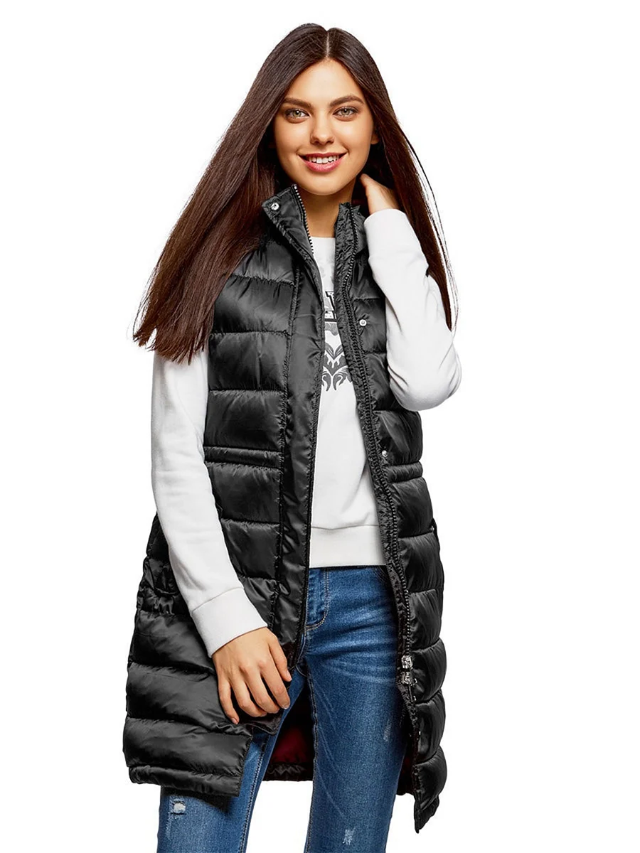 Жилет женский утепленный черный