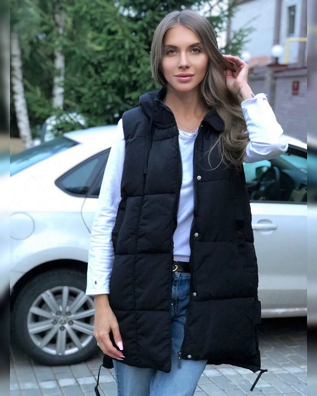 Жилетки женские балоневые