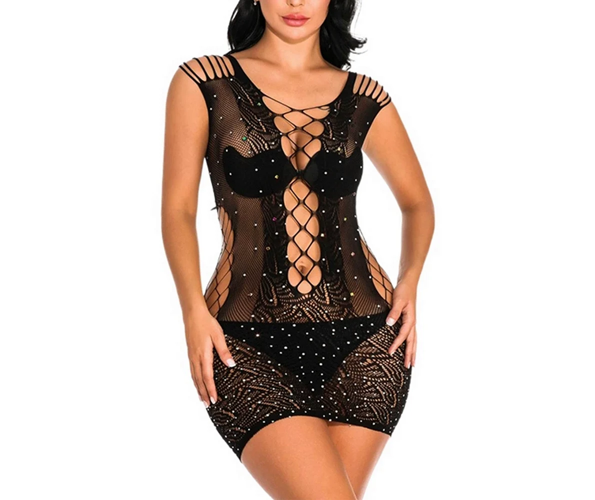 Fishnet Dress see through