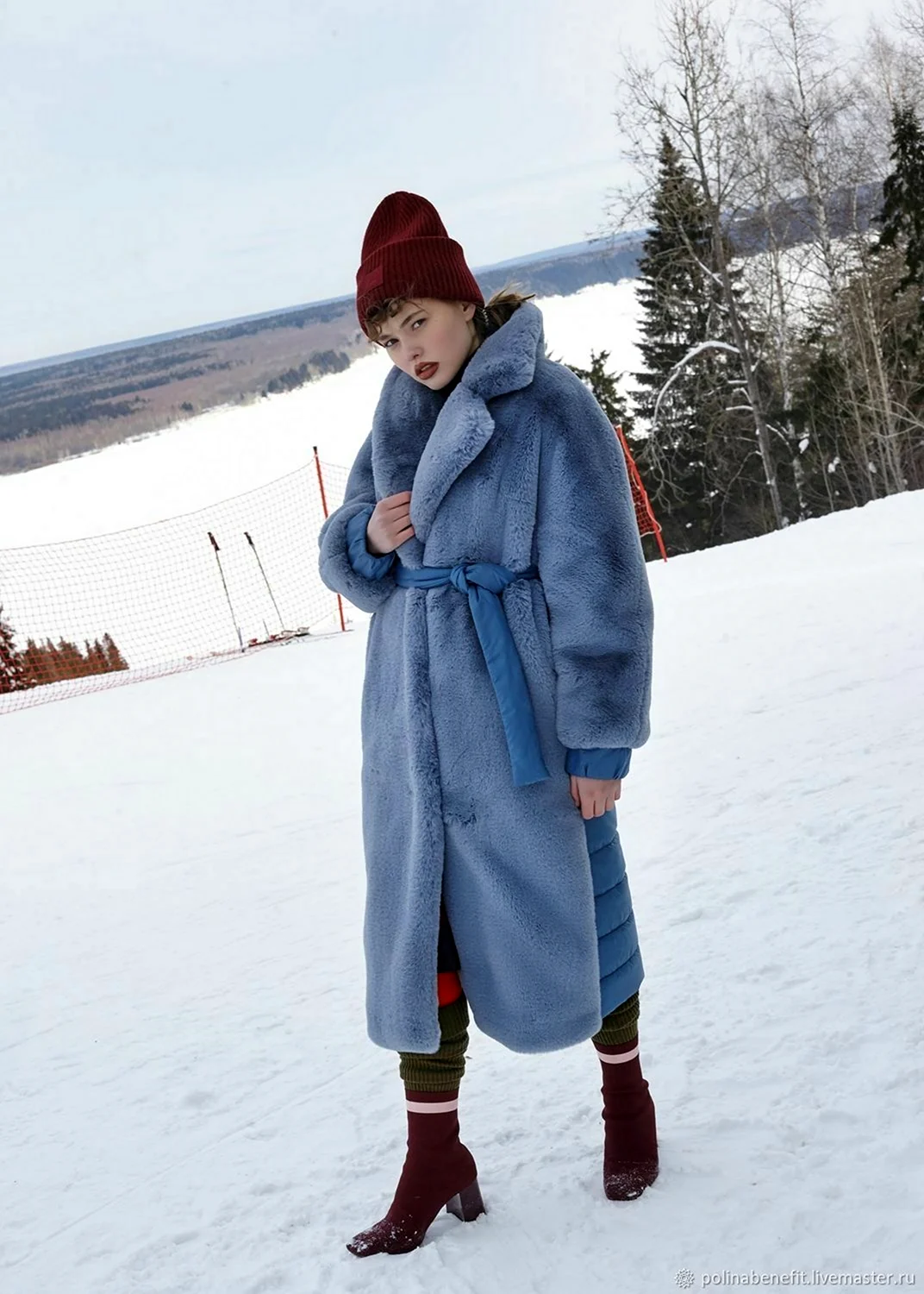 Голубая шуба
