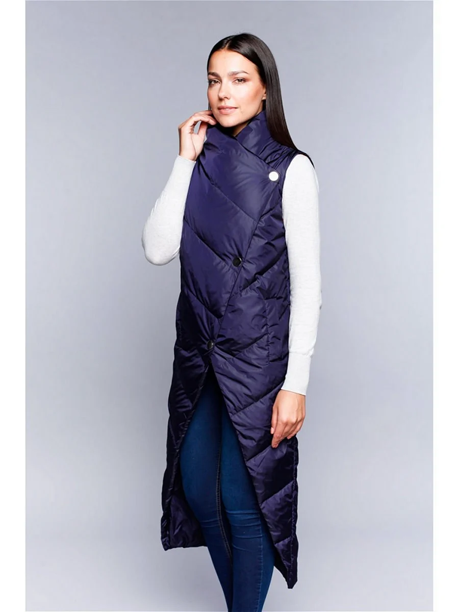 Безрукавка женская длинная